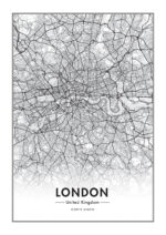 Juliste Lontoon kartta Juliste 1