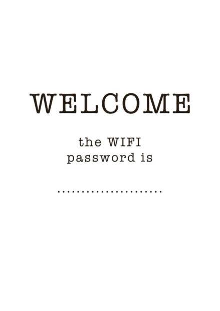 Juliste Wifi Password Juliste 1