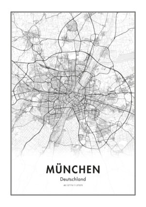 Juliste München Map Juliste 1