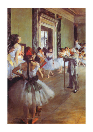 Juliste Degas' Dance Lesson Juliste 1