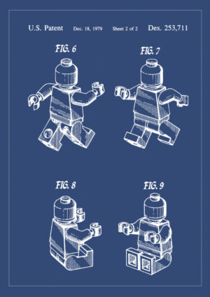 Juliste Lego miniatyyrit patentti juliste Juliste 1