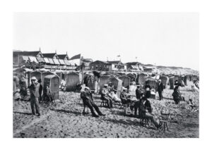 Juliste Westerland Sylt Beach B&W 1891 Juliste 1