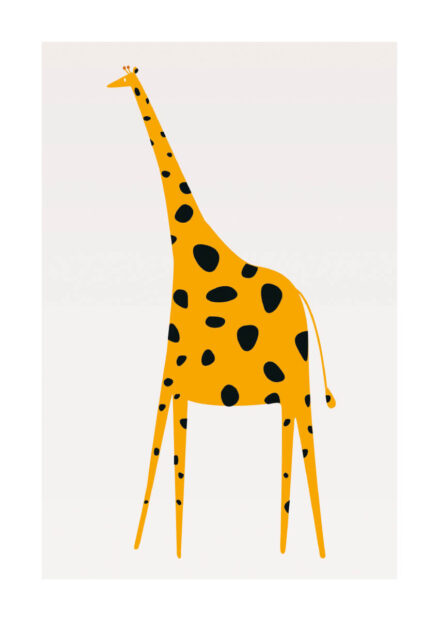 - Kubistika JulisteCute Giraffe - Kubistika Juliste 1