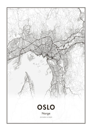 Juliste Oslo map Juliste 1