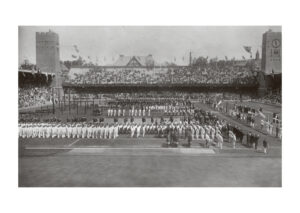 Juliste Stockholmin 1912 olympialaisten avajaiset Juliste 1