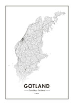 Juliste Gotlannin kartta Juliste 1